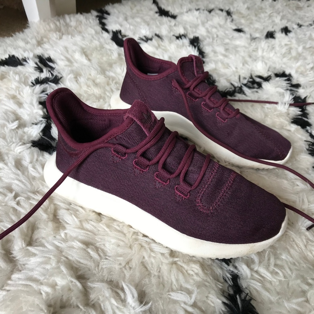 Adidas Maroon Running Shoes (only worn once)